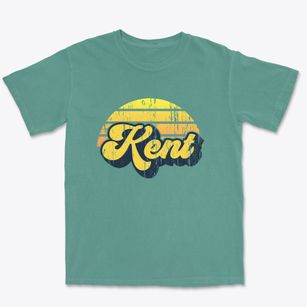 Kent Ohio Sublime Sunset Premium Heavyweight T-shirt