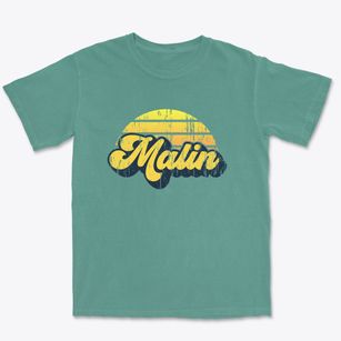 Malin Oregon Sublime Sunset Premium Heavyweight T-shirt