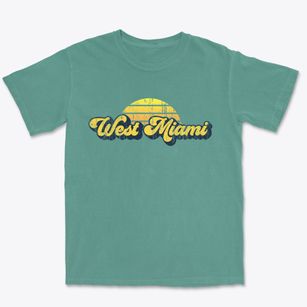 West Miami Florida Sublime Sunset Premium Heavyweight T-shirt
