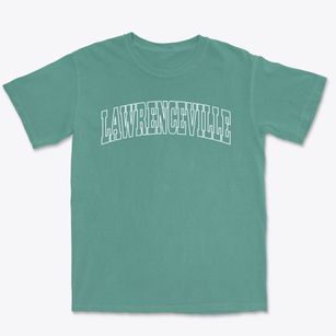 Lawrenceville Virginia Trendy Block Premium Heavyweight T-shirt