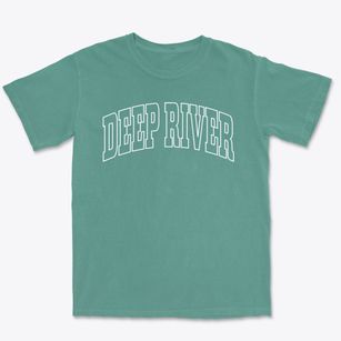 Deep River Iowa Trendy Block Premium Heavyweight T-shirt