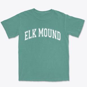 Elk Mound Wisconsin Varsity Premium Heavyweight T-shirt
