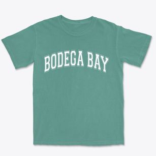 Bodega Bay California Varsity Premium Heavyweight T-shirt