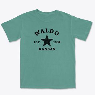 Waldo Kansas Star Premium Heavyweight T-shirt