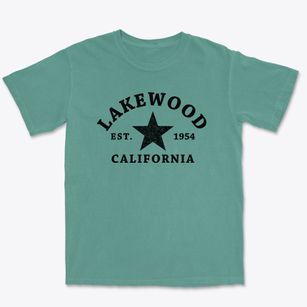 Lakewood California Star Premium Heavyweight T-shirt