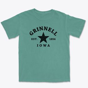 Grinnell Iowa Star Premium Heavyweight T-shirt