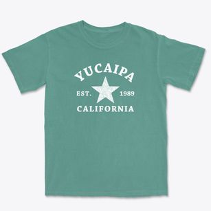Yucaipa California Star Premium Heavyweight T-shirt