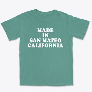 San Mateo California Classic 70s Premium Heavyweight T-shirt
