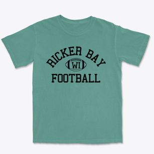 Ricker Bay Wisconsin Football Premium Heavyweight T-shirt