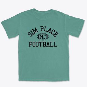 Sim Place New Jersey Football Premium Heavyweight T-shirt