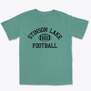 Stinson Lake New Hampshire Football Premium Heavyweight T-shirt