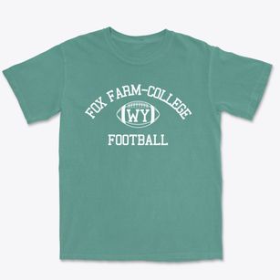 Fox Farm-college Wyoming Football Premium Heavyweight T-shirt