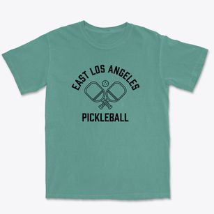 East Los Angeles California Pickleball Premium Heavyweight T-shirt