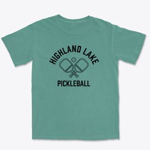 Highland Lake Alabama Pickleball Premium Heavyweight T-shirt