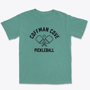 Coffman Cove Alaska Pickleball Premium Heavyweight T-shirt