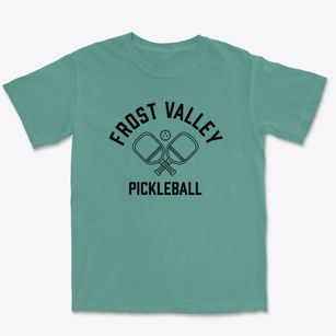 Frost Valley New York Pickleball Premium Heavyweight T-shirt