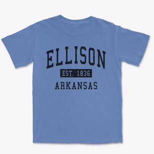Ellison Arkansas Classic Established Premium Heavyweight T-shirt