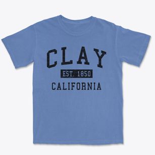 Clay California Classic Established Premium Heavyweight T-shirt
