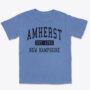 Amherst New Hampshire Classic Established Premium Heavyweight T-shirt