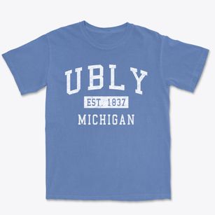 Ubly Michigan Classic Established Premium Heavyweight T-shirt