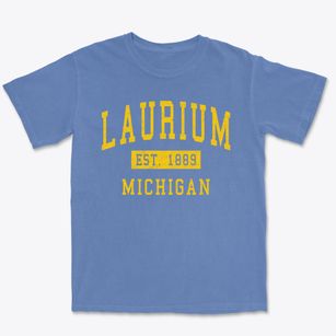 Laurium Michigan Classic Established Premium Heavyweight T-shirt