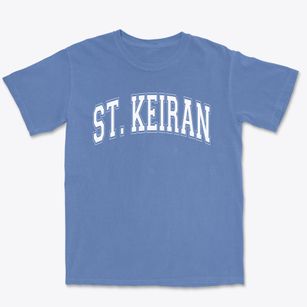 St Keiran Parish Varsity Arch Premium Heavyweight T-shirt