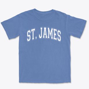 Saint James The Greater School Varsity Arch Premium Heavyweight T-shirt