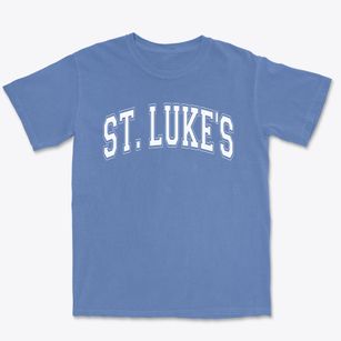 Saint Luke's Catholic Elementary School Varsity Arch Premium Heavyweight T-shirt