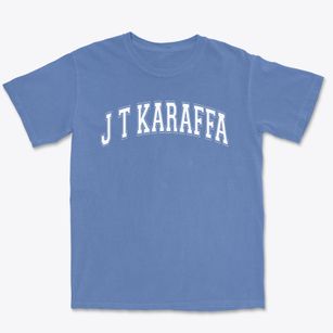 J T Karaffa Middle School Varsity Arch Premium Heavyweight T-shirt