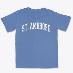 Saint Ambrose School Varsity Arch Premium Heavyweight T-shirt
