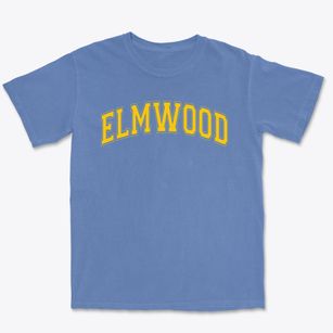 Elmwood Alternative Center Varsity Arch Premium Heavyweight T-shirt