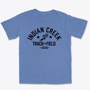Indian Creek Elementary School Track and Field Premium Heavyweight T-shirt