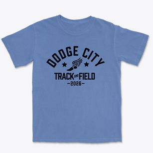 Dodge City Middle School Track and Field Premium Heavyweight T-shirt