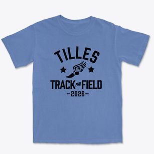 Tilles Elementary School Track and Field Premium Heavyweight T-shirt