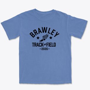 Brawley Middle School Track and Field Premium Heavyweight T-shirt