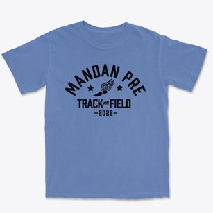 Mandan Pre School Track and Field Premium Heavyweight T-shirt