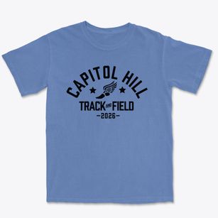 Capitol Hill High School Track and Field Premium Heavyweight T-shirt