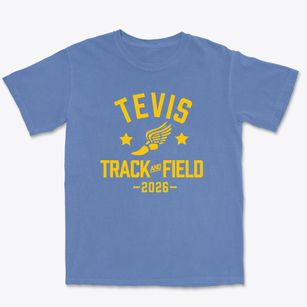 Tevis Junior High School Track and Field Premium Heavyweight T-shirt