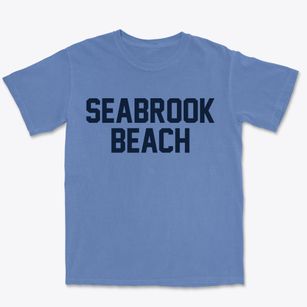 Seabrook Beach New Hampshire Classic Block Premium Heavyweight T-shirt