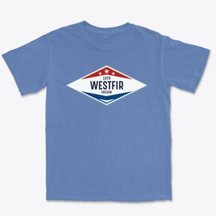 Westfir Oregon Diamond Star Premium Heavyweight T-shirt
