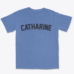 Catharine Kansas Classic Curve Premium Heavyweight T-shirt