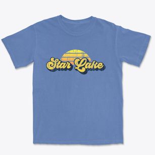 Star Lake New York Sublime Sunset Premium Heavyweight T-shirt