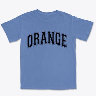 Orange New York Varsity Premium Heavyweight T-shirt
