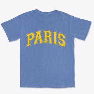 Paris New York Varsity Premium Heavyweight T-shirt
