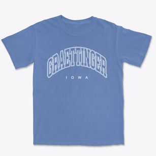 Graettinger Iowa Inline Premium Heavyweight T-shirt