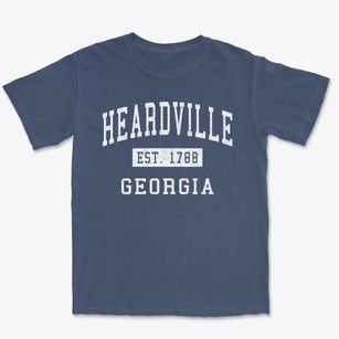 Heardville Georgia Classic Established Premium Heavyweight T-shirt