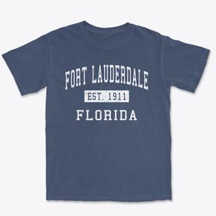 Fort Lauderdale Florida Classic Established Premium Heavyweight T-shirt
