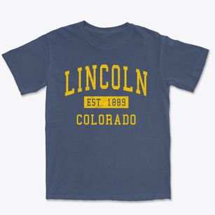 Lincoln Colorado Classic Established Premium Heavyweight T-shirt