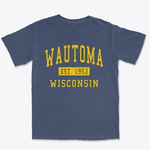 Wautoma Wisconsin Classic Established Premium Heavyweight T-shirt