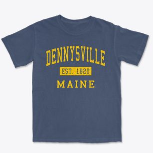 Dennysville Maine Classic Established Premium Heavyweight T-shirt